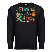 Black first day of school Premium Sweatshirt - NancyCooperArtShop