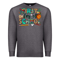 Charcoal Heather first day of school Premium Sweatshirt - NancyCooperArtShop