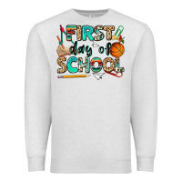 Oatmeal Heather first day of school Premium Sweatshirt - NancyCooperArtShop
