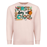 Pale Pink first day of school Premium Sweatshirt - NancyCooperArtShop
