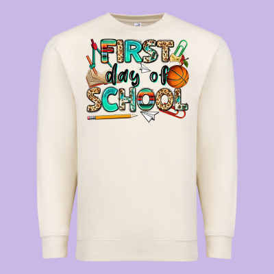 First Day Of School Premium Sweatshirt Designed By Nancycooperartshop