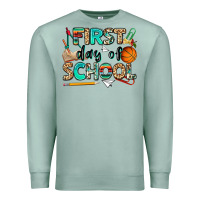 Seafoam first day of school Premium Sweatshirt - NancyCooperArtShop