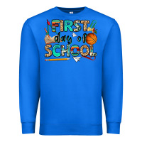 True Royal first day of school Premium Sweatshirt - NancyCooperArtShop