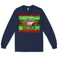 Navy feliz navidad spanish christmas santa tumbler Long Sleeve Tee - Jasminsmagicworld