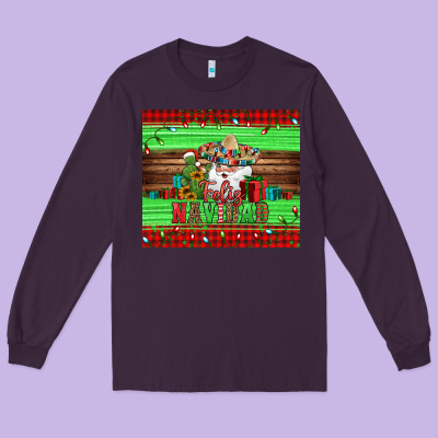 Feliz Navidad Spanish Christmas Santa Tumbler Long Sleeve Tee Designed By Jasminsmagicworld