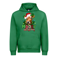 Emerald Mooey Christmas Urban Hoodie - texasbilliewilder
