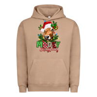 Pigment Burro Mooey Christmas Urban Hoodie - texasbilliewilder