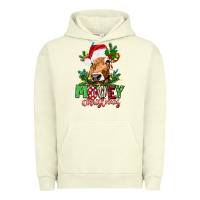 Pigment Pistachio Mooey Christmas Urban Hoodie - texasbilliewilder