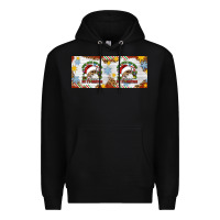 Black When You're Dead Inside But It's Christmas Hippie Skeleton Santa Premium Hoodie - Artiststas