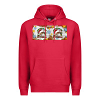Cardinal When You're Dead Inside But It's Christmas Hippie Skeleton Santa Premium Hoodie - Artiststas