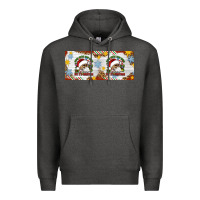 Charcoal Heather When You're Dead Inside But It's Christmas Hippie Skeleton Santa Premium Hoodie - Artiststas