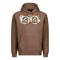 Chestnut When You're Dead Inside But It's Christmas Hippie Skeleton Santa Premium Hoodie - Artiststas