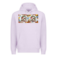 Lilac When You're Dead Inside But It's Christmas Hippie Skeleton Santa Premium Hoodie - Artiststas
