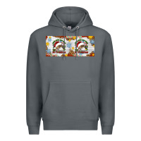 Rock When You're Dead Inside But It's Christmas Hippie Skeleton Santa Premium Hoodie - Artiststas