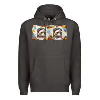 Smoke When You're Dead Inside But It's Christmas Hippie Skeleton Santa Premium Hoodie - Artiststas