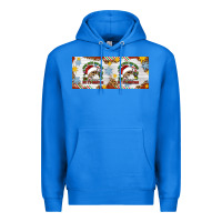True Royal When You're Dead Inside But It's Christmas Hippie Skeleton Santa Premium Hoodie - Artiststas