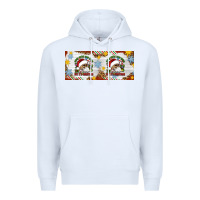 White When You're Dead Inside But It's Christmas Hippie Skeleton Santa Premium Hoodie - Artiststas