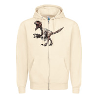 Sandshell Deinonychus Zipper Hoodie - LillyAllenDesigns