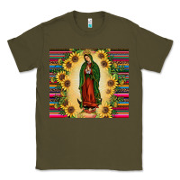 Army Green our lady of guadalupe Classic Tee - JahusDesignShop