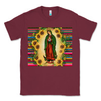 Burgundy our lady of guadalupe Classic Tee - JahusDesignShop