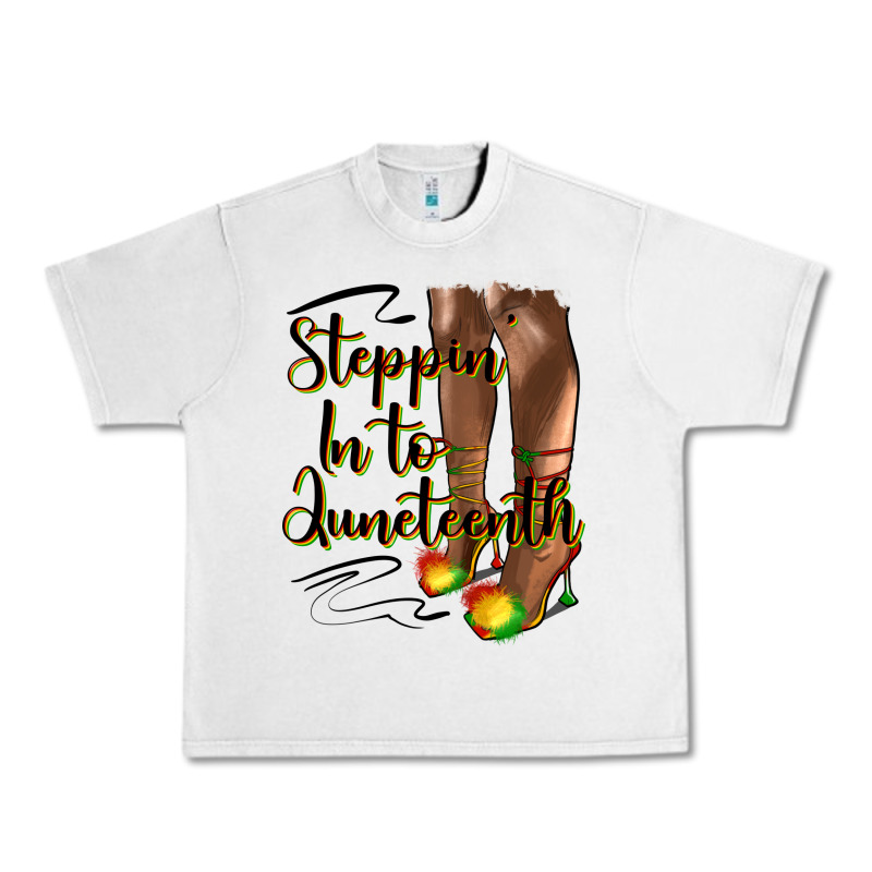 Steppin' In To Juneteenth Heels Urban Heavy Tee by HRA Design Shop | Teevron
