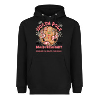 Black north pole baked fresh daily Heavyweight Hoodie - MaliasSmallBusiness