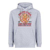 Heather Grey north pole baked fresh daily Heavyweight Hoodie - MaliasSmallBusiness