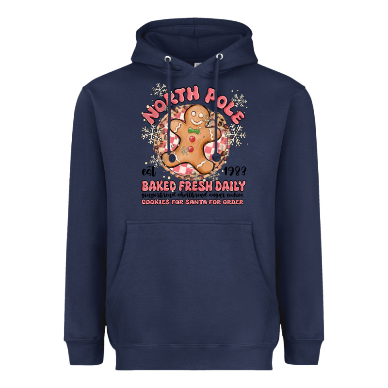 North Pole Baked Fresh Daily Heavyweight Hoodie by MaliasSmallBusiness | Teevron