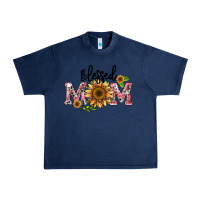 Navy blessed mom Urban Heavy Tee - BarkalooDesign