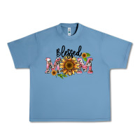 Pebble Blue blessed mom Urban Heavy Tee - BarkalooDesign