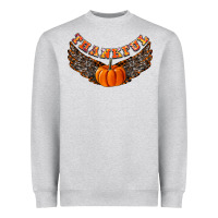 Heather Grey Thankful Heavyweight Sweatshirt - CowhideDigitalArt