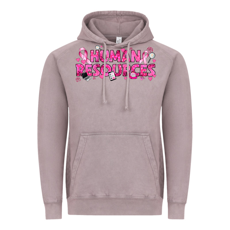 Breast Cancer Human Resources Vintage Hoodie by texasbilliewilder | Teevron