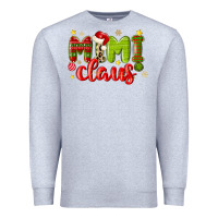 Heather Grey mimi claus Premium Sweatshirt - MaliasSmallBusiness