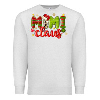 Oatmeal Heather mimi claus Premium Sweatshirt - MaliasSmallBusiness
