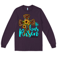 Plum he has risen Long Sleeve Tee - JahusDesignShop