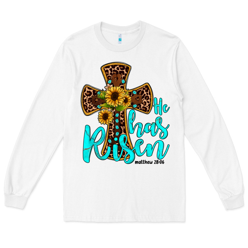 He Has Risen Long Sleeve Tee by JahusDesignShop | Teevron