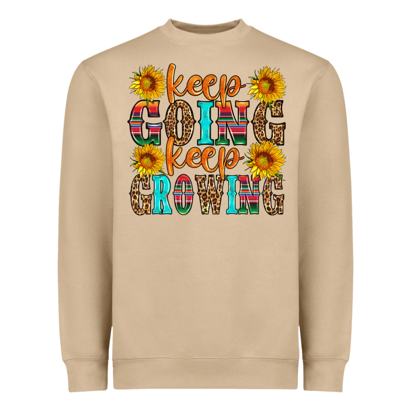 Keep Going Keep Growing Heavyweight Sweatshirt by HRA Design Shop | Teevron