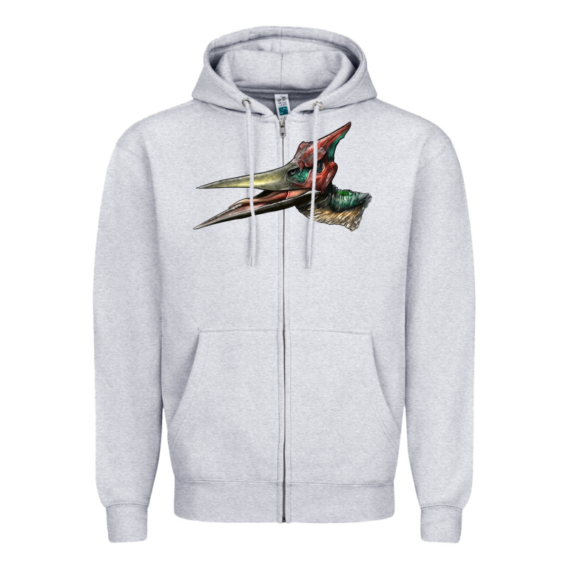 Pteranodon Face Zipper Hoodie by LillyAllenDesigns | Teevron