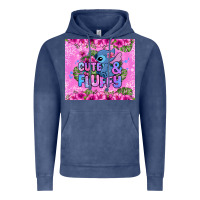Vintage Denim cute and fluffy stitch Vintage Hoodie - Zillion Design Studio