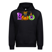 Black Boo Halloween Urban Hoodie - NancyCooperArtShop