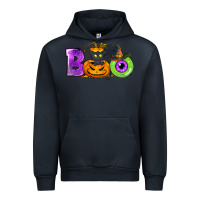 Navy Boo Halloween Urban Hoodie - NancyCooperArtShop
