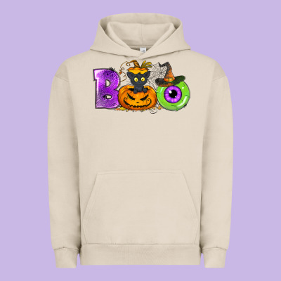 Boo Halloween Urban Hoodie Designed By Nancycooperartshop