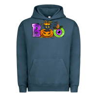 Pigment Midnight Navy Boo Halloween Urban Hoodie - NancyCooperArtShop