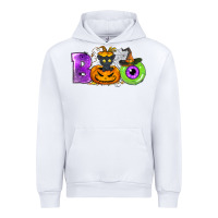 White Boo Halloween Urban Hoodie - NancyCooperArtShop