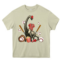 Mossy brachiosaurus with baseball Heavy Core Tee - Artiststas
