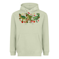 Matcha christmas dinosaurs Heavyweight Hoodie - MaliasSmallBusiness