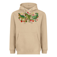 Mushroom christmas dinosaurs Heavyweight Hoodie - MaliasSmallBusiness