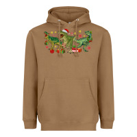 Christmas Dinosaurs Heavyweight Hoodie | Teevron