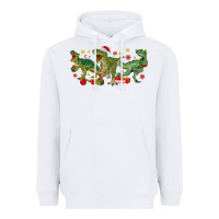 White christmas dinosaurs Heavyweight Hoodie - MaliasSmallBusiness