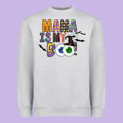 Mama Is My Boo Heavyweight Sweatshirt Designed By Cowhidedigitalart